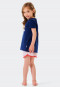 Short pajamas organic cotton dogs hearts dark blue - Girls World