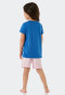 Pajamas short organic cotton seagulls aqua - Natural Love
