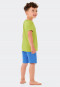 Short pajamas organic cotton rat camping lime - Rat Henry