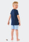 Pyjama court coton bio otarie bleu foncé - Boys World