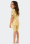 Pajamas short Tencel organic cotton ribbed dragonflies vanilla - Cat Zoe