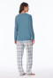 Pyjama long bleu-gris - Comfort Essentials