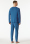 Long pyjamas with blue cuffs - Long Life Soft