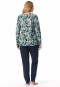 Pajamas long cuffs flowers multicolor - Comfort Nightwear