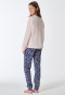 Pyjama lang manchetten kat dierenprint champagne - Teens Nightwear
