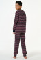 Pyjama long poignet bleu nuit imprimé - Family