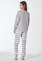 Pigiama lungo righe A righe grigio - Teens Nightwear
