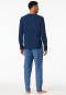 Schlafanzug lang dunkelblau - Casual Essentials
