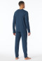 Schlafanzug lang dunkelblau - Modern Nightwear