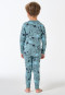 Pyjamas long fine rib cuffs Dinos mineral - Kids Nightwear