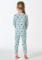 Pyjama lange fijnrib manchetten regenboog munt - Kids Nightwear