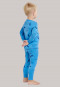 Pyjama long côtelé Organic Cotton baleines bleu - Natural Love