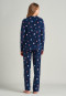 Pyjama lang fleece sterren nachtblauw - Winter Fun