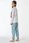 Lange pyjama met bloemenpatroon off-white - Teens Nightwear