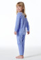 Schlafanzug lang Frottee Organic Cotton Bündchen Sterne flieder - Girls World