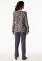 Lange pyjama met grafiet patroon - Comfort Essentials