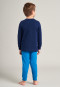 Pyjama lang interlock manchetten Hai letters donkerblauw - Capt'n Sharky