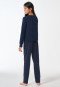 Pigiama lungo interlock blu scuro - Teens Nightwear