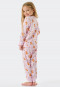 Pyjama lange interlock biokatoenen boorden teddy roze - Natural Love