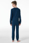 Pyjama long imprimé motif bleu - Nightwear