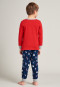 Pigiama lungo, polsini, in cotone biologico, orso polare, camion, rosso: Boys World