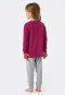 Schlafanzug lang Organic Cotton Bündchen Eule Zauberei beere - Cat Zoe