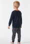 Pyjama lang biologisch katoen manchetten rendier Noorwegen donkerblauw - Family