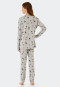 Pyjama long coton bio imprimé chien gris chiné - Tomorrows World