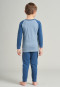 Pajamas long organic cotton natural dye cuffs raglan fox - Natural Love