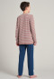 Long pajamas organic cotton stripes heather gray - Natural Love