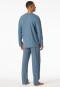 Long pyjamas Organic Cotton stripes graphite - Comfort Nightwear