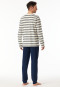 Pyjama lang gestreept kalkwit - Casual Nightwear