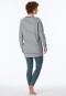 Schlafanzug lang Ringel Leggings jeansblau - Casual Essentials