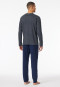 Schlafanzug lang Streifen anthrazit - Casual Essentials