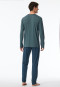 Pyjama lang donkerblauw strepen - Long Life Soft