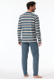 Pajamas long stripes denim blue - Casual Nightwear