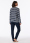 Midnight blue long striped pajamas - Casual Essentials