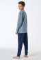 Schlafanzug lang Sweatware Bündchen mineral - Teens Nightwear