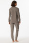 Pajamas long taupe - Comfort Essentials