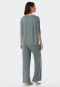 Pyjama lang Tencel oversized shirt korte mouwen jade - selected! premium