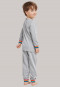 Schlafanzug lang unisex Bündchen Regenbogen grau-meliert - Rainbow Colours
