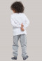 Schlafanzug lang unisex Nicki Bündchen Regenbogen weiß/grau-meliert - Rainbow Colours