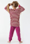 Pyjama long velours bords-côtes rayures baies - Cat Zoe