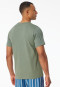 Shirt kurz arm V-Ausschnitt khaki - Mix+Relax