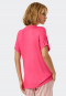 Shirt korte mouwen  modal V-hals kant roze - Mix+Relax