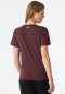 Shirt short-sleeve aubergine - Revival Antonia