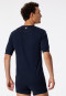 Chemise manches courtes bleu foncé - Revival Karl-Heinz