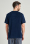 Shirt met korte mouwen badstof nachtblauw  Mix+Relax