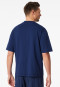 Shirt short sleeve heavy single jersey oversized navy - Mix+Relax