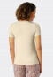 Shirt short-sleeved Henley button placket sahara - Mix & Relax